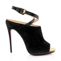 Christian Louboutin Suede Lumir 120 Pumps - Size 7 / 37