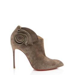 Christian Louboutin Suede Mrs Baba Ankle Boots - Size 8.5 / 38.5