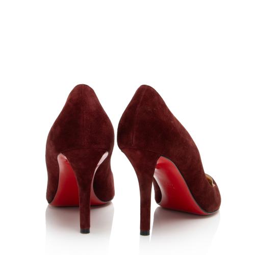 Christian Louboutin Suede Pigalle Follies 85 Pumps - Size 10.5 / 40.5