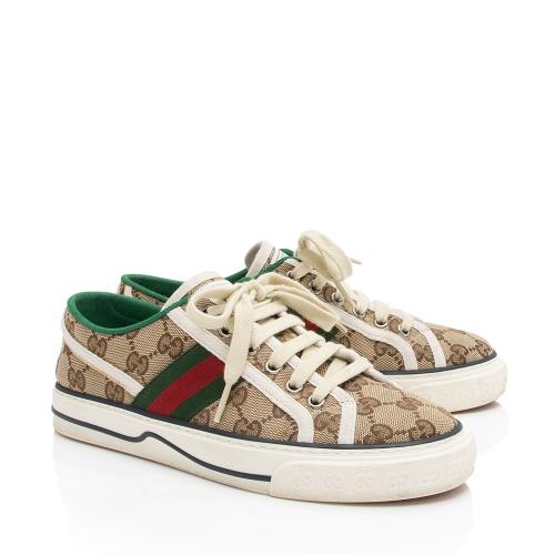 Gucci GG Canvas Web 1977 Tennis Sneakers - Size 6 / 36