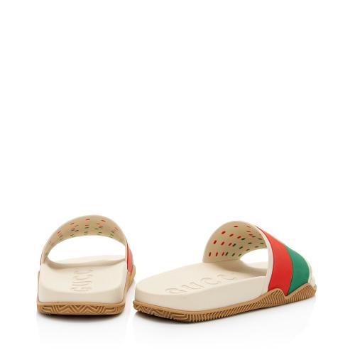 Gucci Rubber Interlocking G Slide Sandals - Size 6 / 36