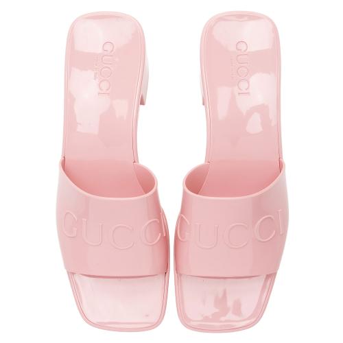 Gucci Rubber Slide Sandals - Size 8 / 38