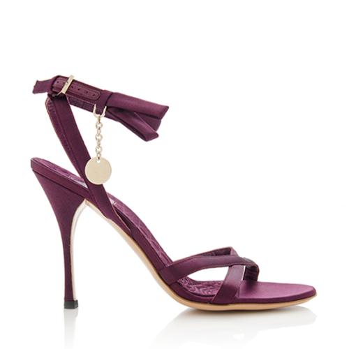 Gucci Satin Strappy Sandals - Size 8.5 / 38.5