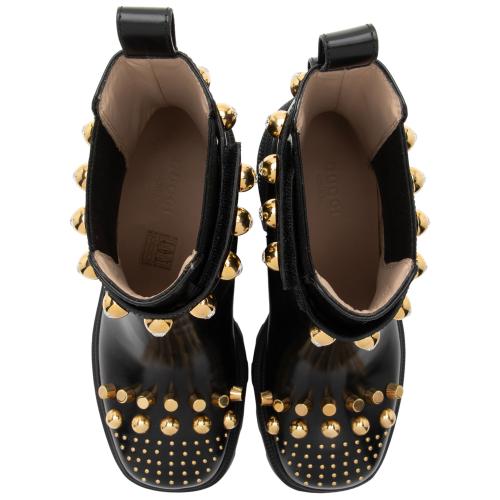 Gucci Studded Calfskin Trip Platform Boots - Size 6.5 / 36.5