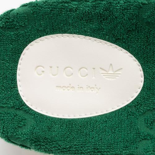 Gucci x Adidas GG Terry Cloth Platform Slides - Size 9 / 39