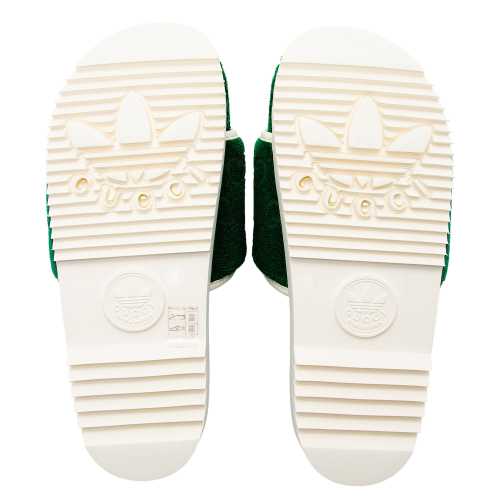 Gucci x Adidas GG Terry Cloth Platform Slides - Size 9 / 39