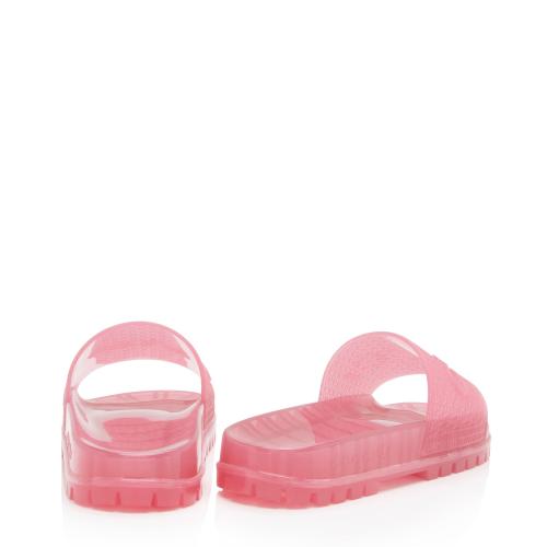 Gucci x Adidas Rubber Logo Slides - Size 9 / 39