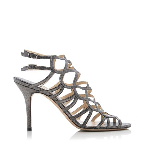 Jimmy Choo Metallic Sandals - Size 9 / 39