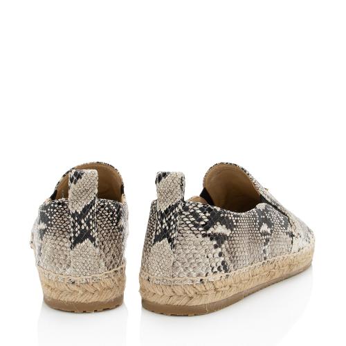 Jimmy Choo Python Espadrilles - Size 8 / 38