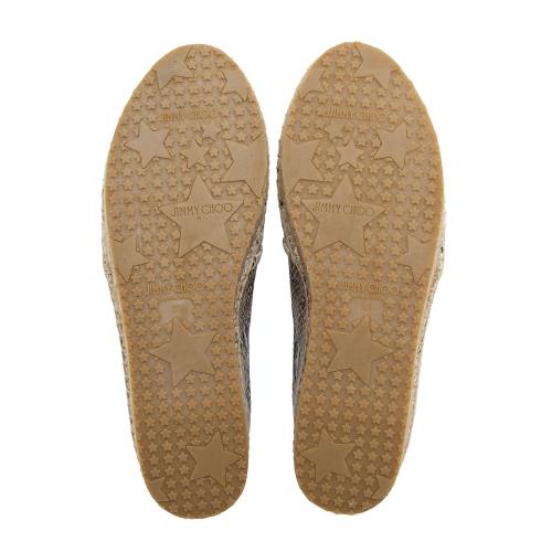 Jimmy Choo Python Espadrilles - Size 8 / 38