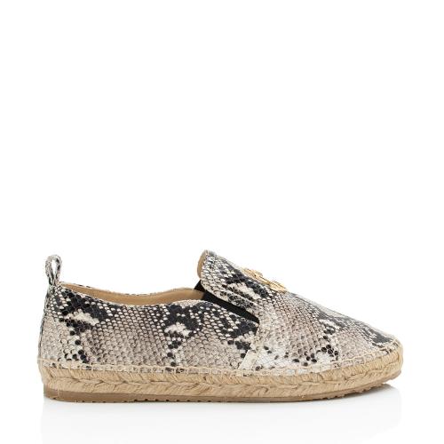 Jimmy Choo Python Espadrilles - Size 8 / 38