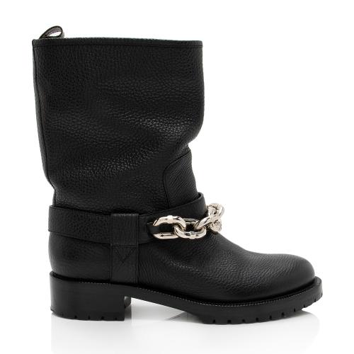 Louis Vuitton Calfskin Chain Outlaw Boots - Size 9.5 / 39.5