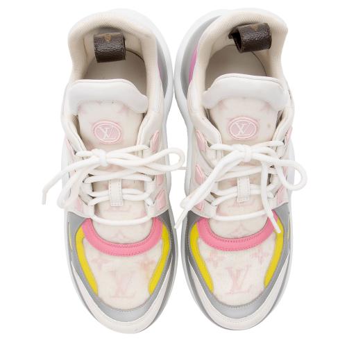 Louis Vuitton Calfskin Monogram LV Pop Archlight Sneakers - Size 8.5 / 38.5