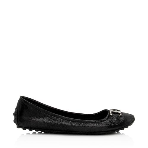 Louis Vuitton Leather Oxford Ballerina Flats - Size 8 / 38