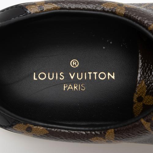 Louis Vuitton Monogram Canvas Patent Leather Front Row Sneakers - Size 8 / 38