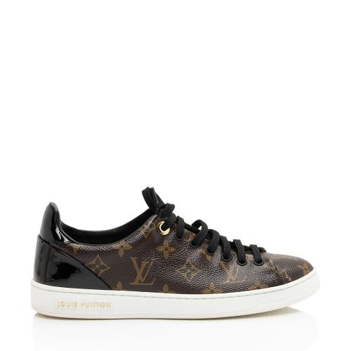 Louis Vuitton Monogram Canvas Patent Leather Front Row Sneakers - Size 8 / 38