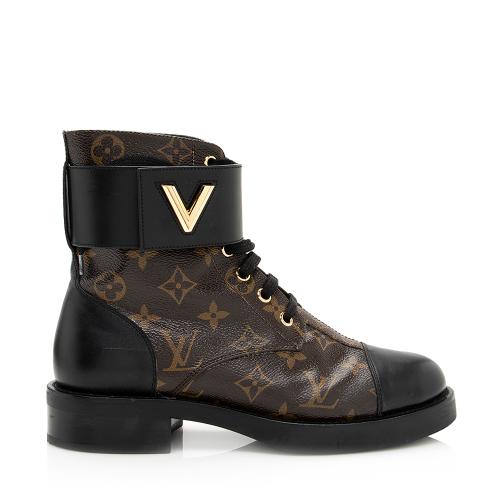 Louis Vuitton Monogram Canvas Wonderland Ranger LV Twist Boots - Size 7 / 37