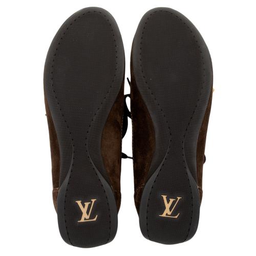 Louis Vuitton Suede Monogram Canvas Energie Sneakers - Size 10 / 40