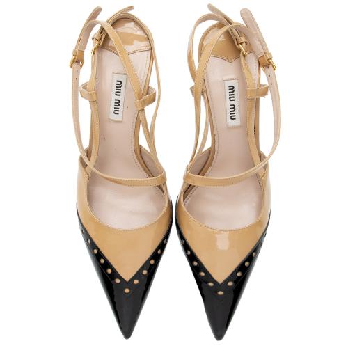 Miu miu slingback fashion flats