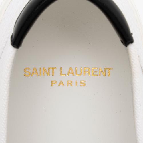 Saint Laurent Canvas Venice Slip On Sneakers - Size 8 / 38