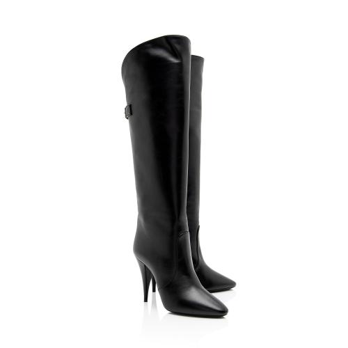 Saint Laurent Lambskin Koller Boots - Size 6.5 / 36.5