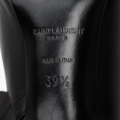 Saint Laurent Leather Jane 90 Knee High Boots - Size 9.5 / 39.5