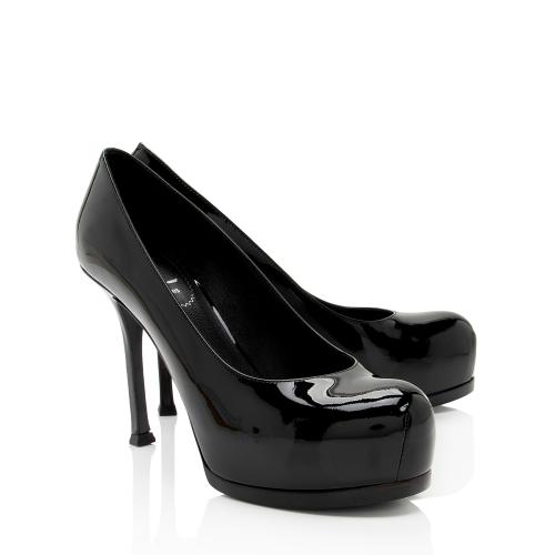 Saint Laurent Patent Leather Tribtoo Pumps - Size 7 / 37