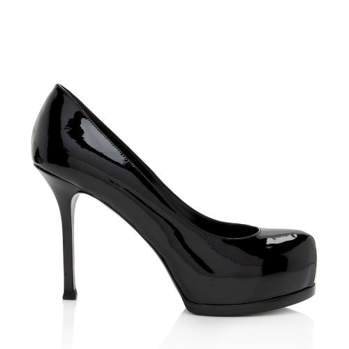 Saint Laurent Patent Leather Tribtoo Pumps - Size 7.5 / 37.5