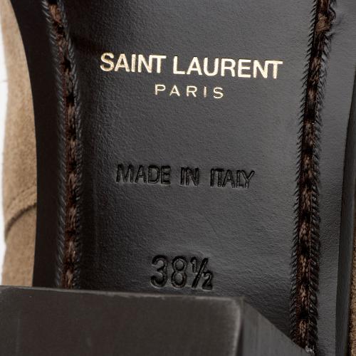 Saint Laurent Suede Wyatt Jodhpur Boots - Size 8.5 / 38.5