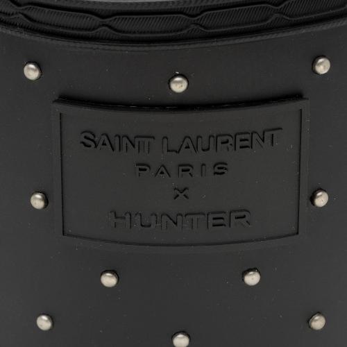 Saint Laurent x Hunter Rubber Studded Rain Boots - Size 6 / 36