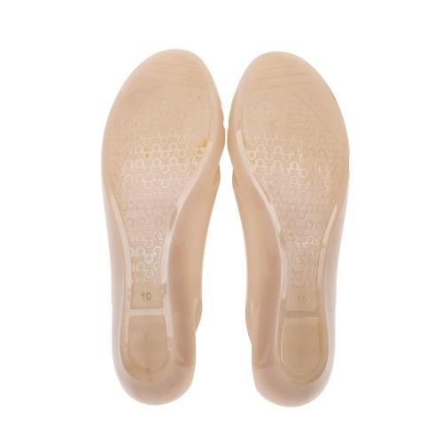 Salvatore Ferragamo PVC Jelly Bermuda Cutout Flats - Size 10 / 40