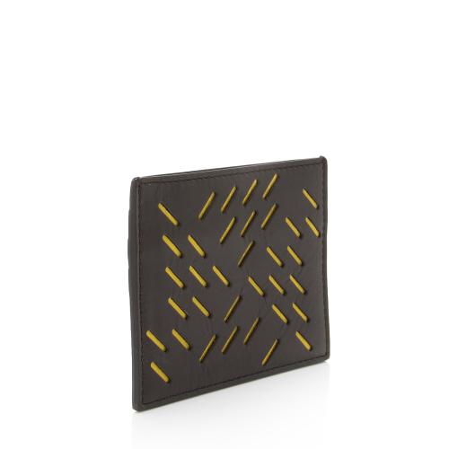 Bottega Veneta Calfskin Laser Cut Card Holder