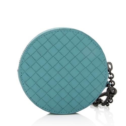 Bottega Veneta Intrecciato Nappa Leather Round Coin Pouch