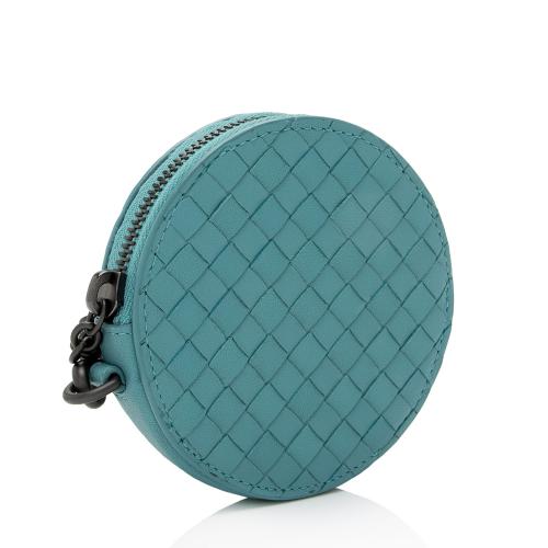 Bottega Veneta Intrecciato Nappa Leather Round Coin Pouch