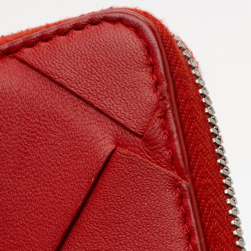 Bottega Veneta Intrecciato Nappa Zip Around Card Case