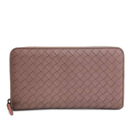 Bottega Veneta Intrecciato Zip Around Long Wallet