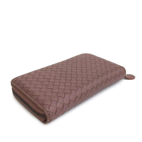 Bottega Veneta Intrecciato Zip Around Long Wallet