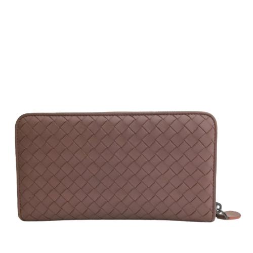 Bottega Veneta Intrecciato Zip Around Long Wallet