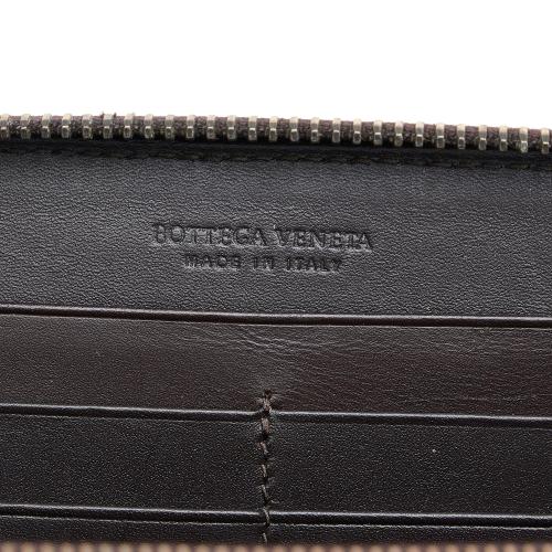 Bottega Veneta Intrecciato Zip Around Wallet