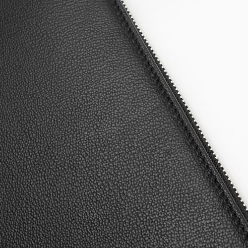 Burberry Embossed Leather Elmore Zip Around Wallet