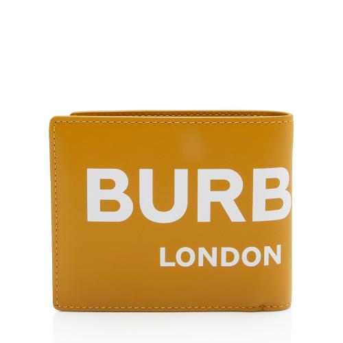 Burberry Leather Logo Bi-Fold Wallet