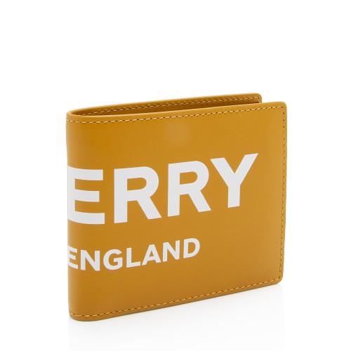 Burberry Leather Logo Bi-Fold Wallet