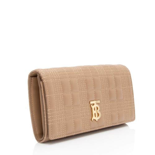 Burberry Quilted Lambskin TB Lola Continental Wallet