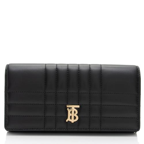 Burberry Quilted Lambskin TB Lola Wallet