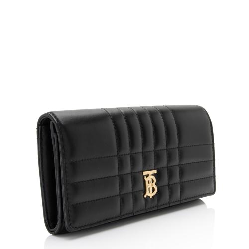 Burberry Quilted Lambskin TB Lola Wallet