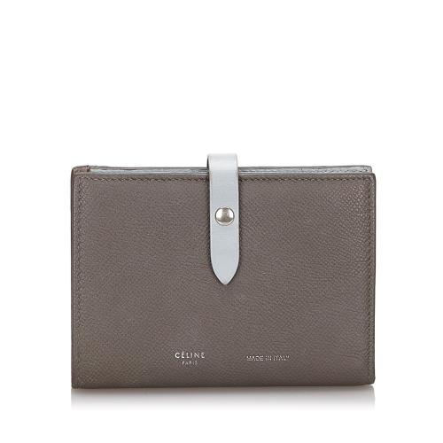 Celine Leather Small Strap Wallet