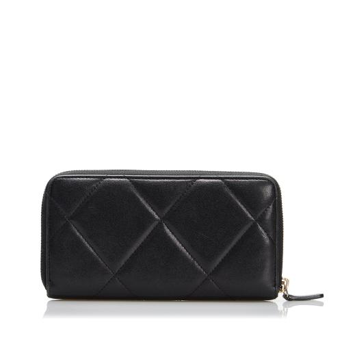 Chanel 19 Zip Around Long Wallet