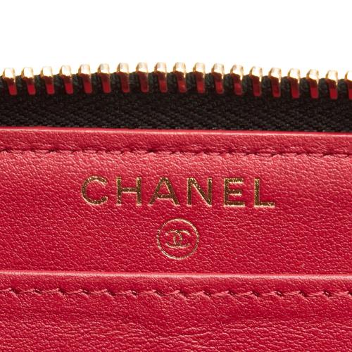 Chanel 19 Zip Around Long Wallet