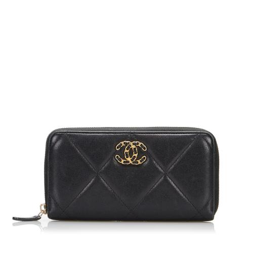 Chanel 19 Zip Around Long Wallet