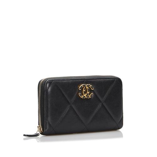 Chanel 19 Zip Around Long Wallet